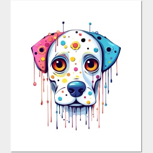 Funny Cartoon Dog. Clipart. Posters and Art